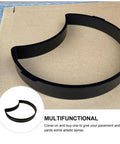 Crescent Moon Patio Molds Set For DIY Walkways, 3 Pcs Concrete Stepping Stone Molds For Garden Paths in black ABS plastic