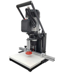 Front view of BEILOCKERY 110V hinge drilling and boring machine; portable cabinet jig with adjustable fence.