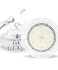 200W High Bay LED Light UFO Style 0-10V Dimmable 29,000 Lumen Output 5000K Daylight IP65 UL Listed 6ft Cable