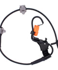 Heavy Duty ABS Wheel Speed Sensor Pair Front Left And Right For Honda Element 2003 To 2011 with orange connector and wiring.