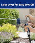 Heavy Duty Seven Pattern Firemans Hose Nozzle With Adjustable Pressure Rust Proof Yard Sprayer Tough As Nails with large lever