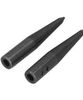 Top Notch Tapered Spindle Adapter Kit Holds Six Pieces For Bench Grinder And Buffer Polish Wheels Featuring Dual Thread Directions Plus Two Quick Grip Wrenches. Close-up of tapered steel spindle adapters.