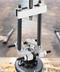 Mini Bearing Separator Kit 6 Piece Bearing Puller Set With Jaws Thrust Screw Extension Rods And Yoke on gear