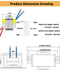 Technical drawing of 120V To 24V Isolation Transformer For Audio And Stage Lighting, 24V 10VA AC Transformer With Base Mount, 63 mm Spacing
