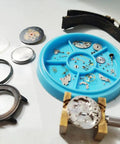 Pro Grade Watch Movement Dust Cover Tray With Six Slots Plastic Anti Dust Guard Accessory Storage Box For Watchmakers Spare Parts Kit
