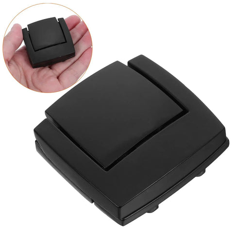 Two Pack Black Alloy Chest Latch With Keyless Toggle Flat Bottom Design Quick Access Box Latch For Cabinets And Toolboxes