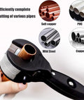 2-In-1 Ratcheting Pipe Cutter For Tight Spaces With Included Gloves, No-Fuss Cuts Copper PVC PPR And Plastic Tubing From 5/16 To 1-1/8 Inch, Close Quarters Tube Cutter For Pro Or DIY Maintenance, Smooth And Precise Cut, cuts copper PVC pipes