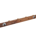 Rock Solid Wall Mounted Coat Rack With Five Hooks For Entryway And Bathroom No Fuss Flush Mount Design Effortless Diy Install Holds Hats Robes Keys And Bags Top Shelf Home Organizer
