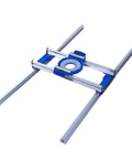 Router Sled And Wood Planer Jig For Precise Slab Flattening, low friction rail slide kit in blue and silver for end face planing