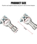 Top Shelf 2Pcs Lead Battery Connectors For Hot Rods Featuring Badass Corrosion Resistant Terminals at 2.6 inch size for easy installation.