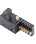 Pro Grade Manual X Axis Linear Translation Stage With Rack And Pinion For Precision Laboratory Optical Work, metal gear close-up
