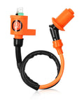 Igniter CDI Box And Ignition Coil Kit For FourTrax 300 TRX300FW ATV 1998 1999 2000 2x4 4x4 Beefed Up Spark Power shown in front view
