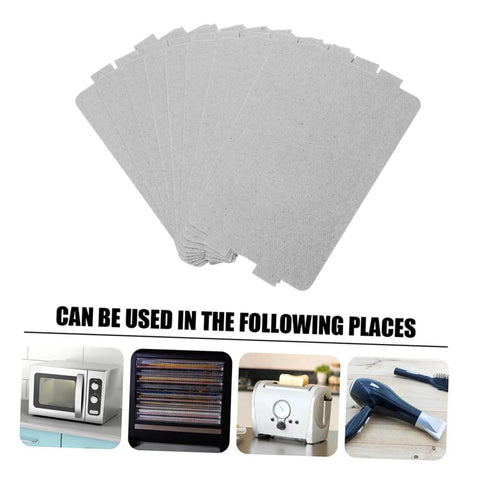 Mica Plate Insulation Sheets For Microwave Oven Heat Resistant Kitchen Mats 12 Sheets Per Pack 2 Sets Extend Oven Life And Efficiency