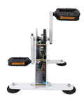 Off The Grid Ready 100W Pedal Power Generator With Sturdy Frame And Noiseless Belt Drive showing side view and pedals.