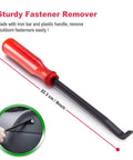 Sturdy remover tool from 910 Piece Car Push Retainer Clips Plastic Fasteners Kit With 6 Nylon Trim Removal Tools, heavy duty