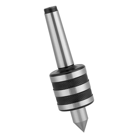 MT2 Live Revolving Center For Lathe Tailstock With 60 Degree Point 40Cr Steel Body And High Speed Steel Tip Tough Turning Tool Part For DIY Hobbyists And Pros 0.01 Precision