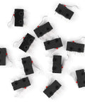 Top view of Dope Lever Arm Micro Switch Kit, 12 Pack SPDT 1NO 1NC Momentary 3 Pin 250V 5A AC Limit Switches for CNC Mills.