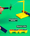 Electromagnetism Magnet Experiment Kit For Curious Minds with magnetic butterfly and trolley demonstration