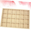 Switch Up Your Desktop Jewelry Tray With Adjustable Grid Dividers For Earrings And Rings Premium Sackcloth Organizer with removable grids.
