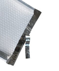Close-up of self-seal flap on 25 Count Large Poly Bubble Mailers 10.5 Inch By 15 Inch Bubble Lined Cushioned Self Seal Shipping Envelopes