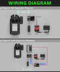 Wiring diagram for 2.4 GHz Pro Grade 11 Channel Radio Transmitter With FS MG11 Model and FS R11P Receiver IBUS 2A BS Protocol.