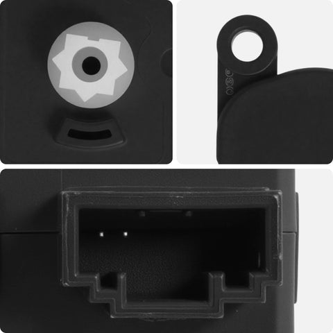 Details of Main HVAC Air Door Actuator Replacement For Jeep Liberty 2008-2012 And Dodge Nitro 2007-2011, showing connector and gear.