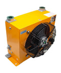 Beefed Up Hydraulic Oil Cooler Fan With 100 Liters Per Minute Flow Plate Heat Exchanger Low Noise Air Oil Radiator