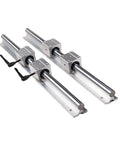 1000mm SBR20 Linear Rails Kit With 2 Rails And 4 SBR20UU Bearing Blocks 16 M6x12 Screws And 2 Locking Handles on white