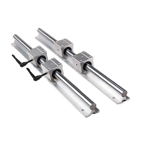 1000mm SBR20 Linear Rails Kit With 2 Rails And 4 SBR20UU Bearing Blocks 16 M6x12 Screws And 2 Locking Handles on white