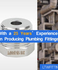 316 Stainless Steel Hex Bushing Reducer Fittings Three Quarter Inch Male to One Eighth Inch Female NPT for Fuel and Water