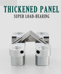 Product image of Two Pack Hardcore Hidden Door Hinges Crafted From Top Shelf Rust Resistant Stainless Steel Grade 304, showing a close-up of the hinge design.