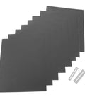 Guitar Fret Polishing And Repair Kit With Pro Grade Metal Fret Guards And Sandpaper Sheets For Precise Fret Smoothing Maintenance Better Playability Brighter Shine Fret Buzz Reduction And Cleaner Fretboard, sandpaper sheets and metal guards