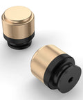10 Pack Matte Black And Gold Knurled Cabinet Knobs For Kitchen Cabinets And Dressers Zinc Drawer Knobs