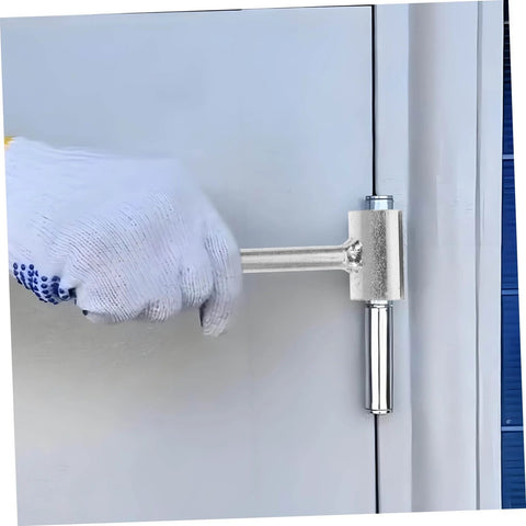 Adjustable Door Hinge Adjustment Tool For Precise Door Alignment And Smooth Operation Single Head Spanner Lever Design For Easy Hinge Calibration At Home For DIYers SOLUSTRE used on a door hinge