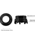 Lockring Tool for ISIS SRAM Truvativ 8 Notch Bottom Bracket Cups With 8 Tooth Splines, Carbon Steel, showing dimensions.