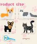Kids Sewing Kit For Beginners With 12 Easy DIY Plush Toy Projects Dog Cat Stuffed Animals Set Learn To Sew Totally Fun Gift