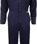 UltraSoft 12 Cal Arc Flash Coverall For Workwear Navy Medium With 9 Oz Westex FR Fabric, front view
