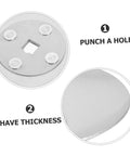 Image of stainless steel details for Fencing Hand Guard for Competition and Training Dope Hand Shield, showing hole punch and thickness.