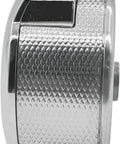 Side view of Replacement Burner Knob Set For Oven And Stove Fits W11156487 W10823529 with chrome textured finish.