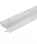 36 Inch Aluminum Drip Cap For Doors, U Shaped Door Bottom With Vinyl Insert, White Finish, Ultra Series, No Brainer Easy Install, ADA Approved
