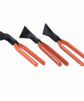 Set of Pro Grade Three Piece Hand Seamers For Sheet Metal with Straight Jaw, 45 and 90 Degree Bending, Durable Carbon Steel with Chromium Finish