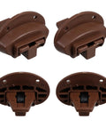 4 Piece Drawer Slide Kit With Reliable Bottom Rail Support, Quiet Plastic And Metal Glides for drawer replacement