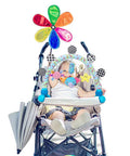 Travel Arch Bassinet Toy Clip On Stroller Toy For Infants And Toddlers Crib Accessory And Pram Activity Bar with plush toys