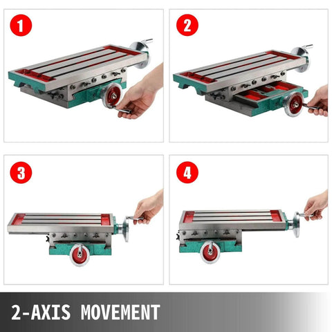2 Axis Cross Slide Bench Drill Vise Fixture With Adjustable Handle for workbench milling machine precision use