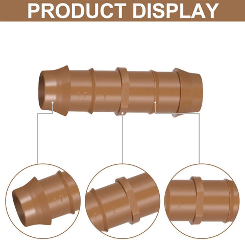 Product display of One Half Inch Drip Irrigation Fittings Kit With 4 Switch Valve No Tools Needed Elbows 12 Couplings details