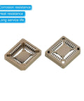 PLCC32P IC Socket 32 Pin 1.26mm Pitch SMT Surface Mounted Socket For PCB Board Pack Of 10 with corrosion resistance