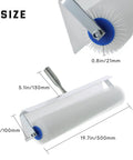 Spike Roller 19x1 Inch Spiked Screeding Roller For Self Leveling Epoxy Floors Smooths Bubbles And Level Surfaces Splash Guard Defoaming Roller For Concrete And Floor Leveling size dimensions.