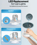 Installation methods for 6 Inch LED Recessed Light Kit With Baffle Trim For Ceiling Retrofit Downlights, 1050 Lumens, 13W