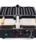 Slap Together Delicious Treats With This Commercial 1800W Bubble Skewer Waffle Ball Machine featuring dual heating plates, adjustable thermostat.