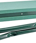 Foldable Garden Kneeler And Seat With Foam Cushion, lightweight portable bench for weeding and sitting, shown folded for storage